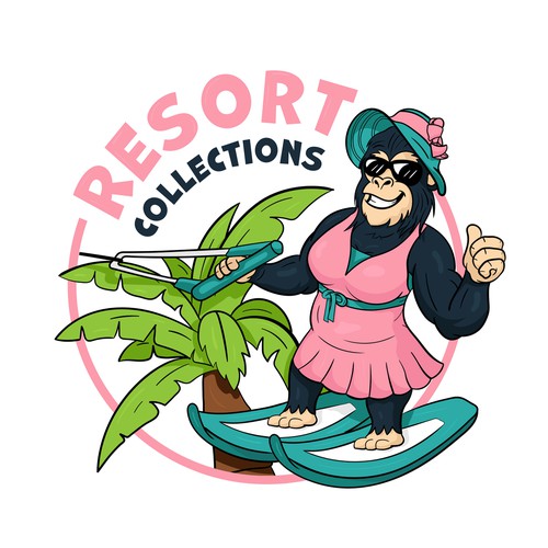 Lady design with the title '"Resort Collections - The Gorilla store" Logo'