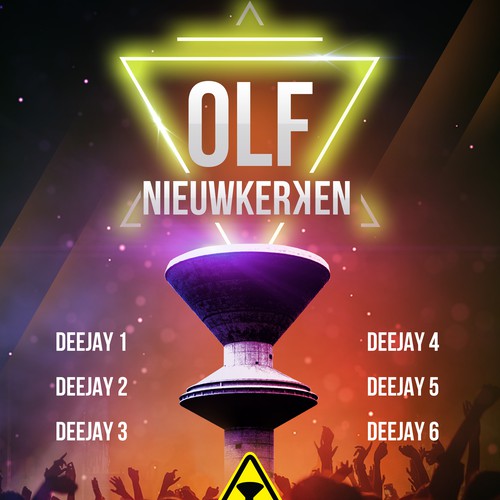 Concert design with the title 'Summer Party Poster'