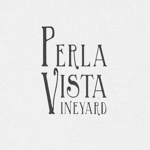 Wine bottle logo with the title 'Logo for a modern vineyard.'