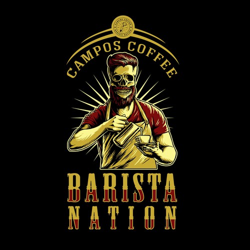 Coffee t-shirt with the title 'T shirt design'