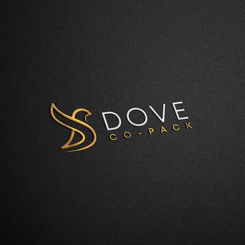 Luxury brand with the title 'Dove Co-Pack Logo'