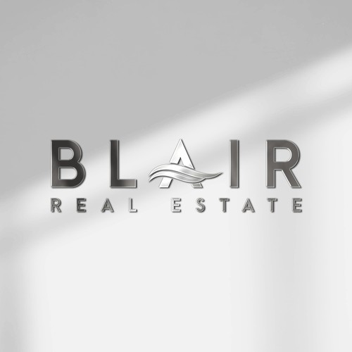 Wave brand with the title 'A professional commercial Real Estate Logo'