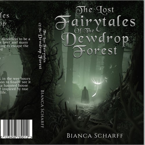 Forest book cover with the title 'The Lost Fairytales Of The Dewdrop Forest Book Cover'