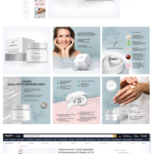 Promotional design with the title 'Amazon listing images design'