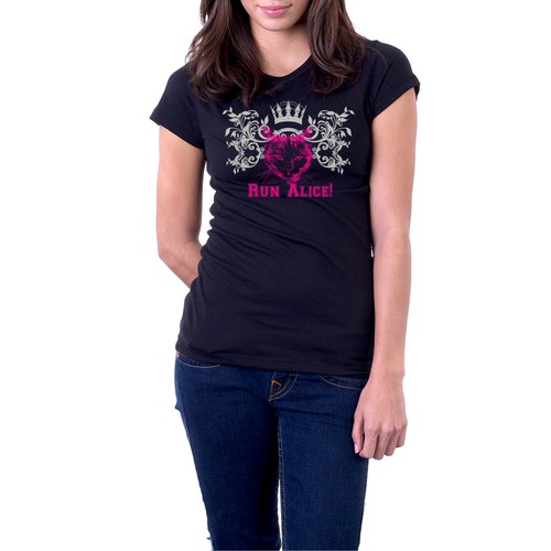 Pattern t-shirt with the title 'Create a cool tshirt with an animal on the front + a satirical theme'