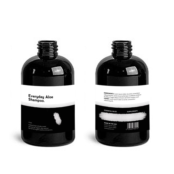 Black and white label with the title 'Product Label For Innovate New Beauty Brand'