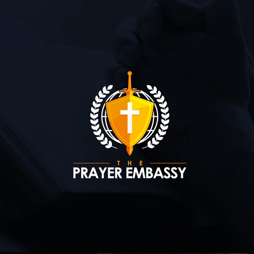 Cross design with the title 'Logo for The Prayer Embassy'