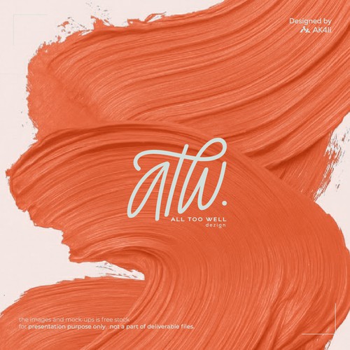 Canvas design with the title 'All too Well logo concept'