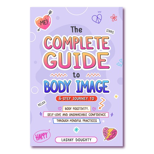 Teen book cover with the title 'Book cover design the Complete Guide to Body Image'