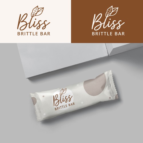 After effects logo with the title 'Bliss — Handlettering-Logo für eine Brittle Bar'