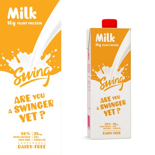 Milk packaging with the title 'Concept packaging'