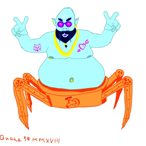 Cyborg design with the title 'Design-a-Brand-Mascot-for-Mobalytics.gg'