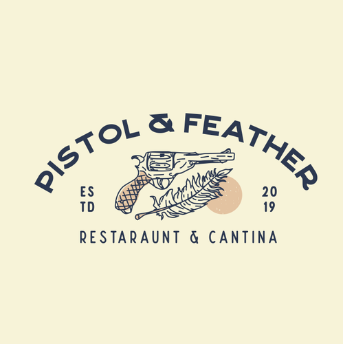 Hipster brand with the title 'Restaurant & Cantina Logo Concept'