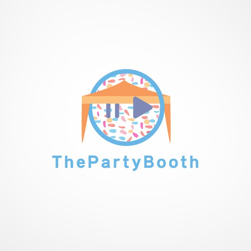 Photo booth design with the title 'ThePartyBoot'