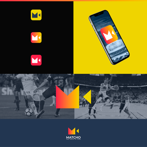 Video brand with the title 'MATCHO logo design'