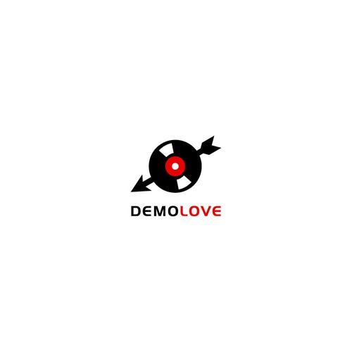 Vinyl design with the title 'Vinyl love logo'