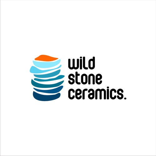 Ceramic logo with the title 'WILD STONE'