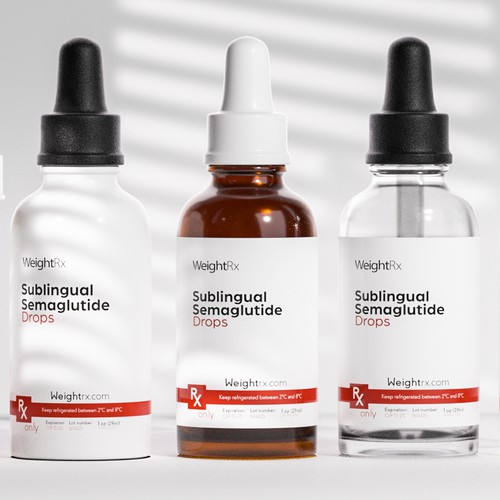 Medical label with the title 'Rx weight Loss Supplement'