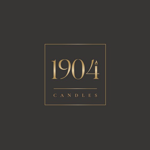 Candle logo with the title 'Logo for 1904 candles'