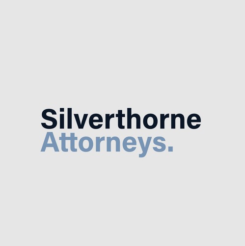 Type design with the title 'Logo Design - Silverthorne'