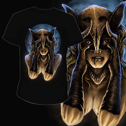 Dark t-shirt with the title 'Honey bunny'