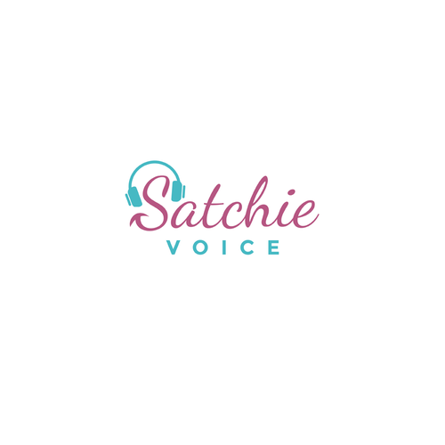 Headphone logo with the title 'Voice Over Artist logo'