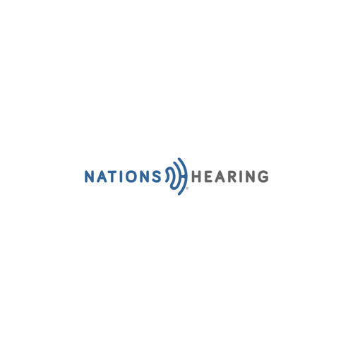 Hearing logo with the title 'Captivating and trusting logo for NationsHearing'