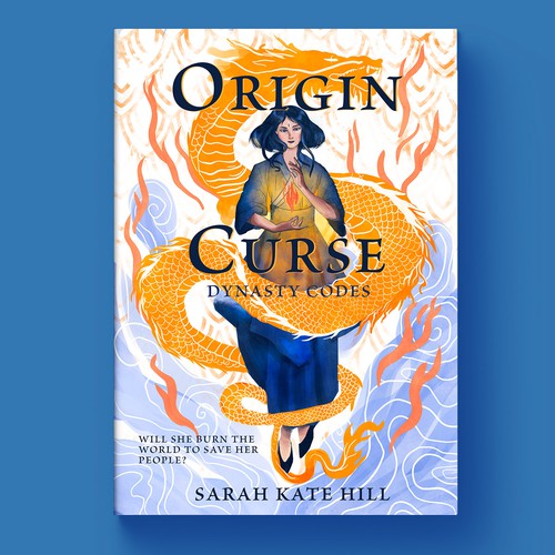 Japanese book cover with the title 'Origin Curse'