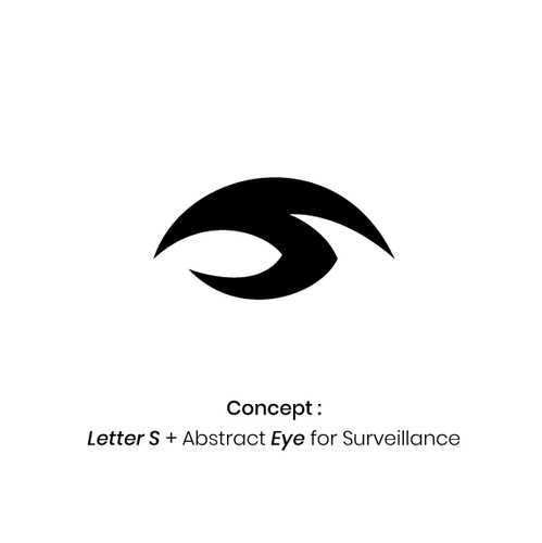 Display logo with the title 'Security and Monitor surveillance company Logo'