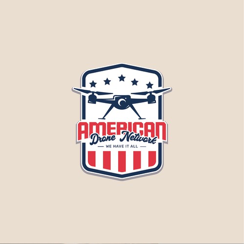 Quadcopter logo with the title 'Logo for Drone Network'