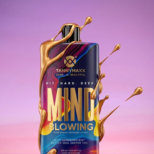 Beauty packaging with the title 'Tannymaxx MINDBLOWING'