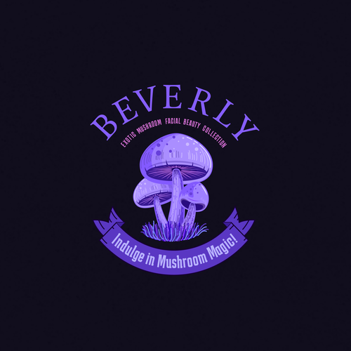 Mushroom logo with the title 'Beverly'
