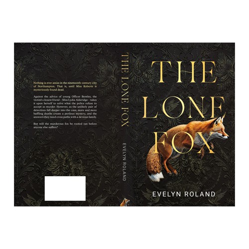 Victorian book cover with the title 'The Lone Fox'