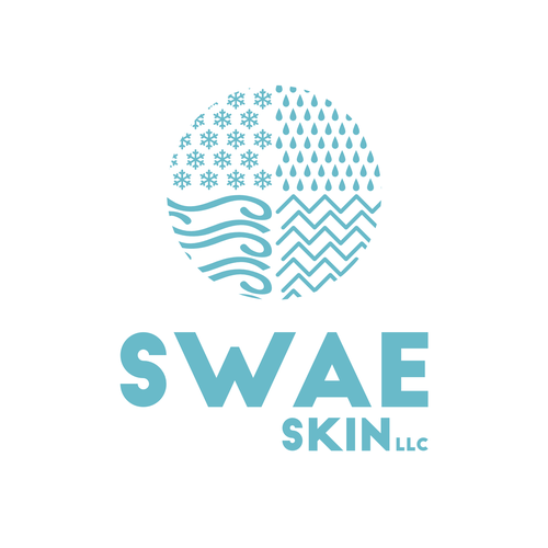 Skincare logo with the title 'Clean Design for a Holistic Skin Product Maker'