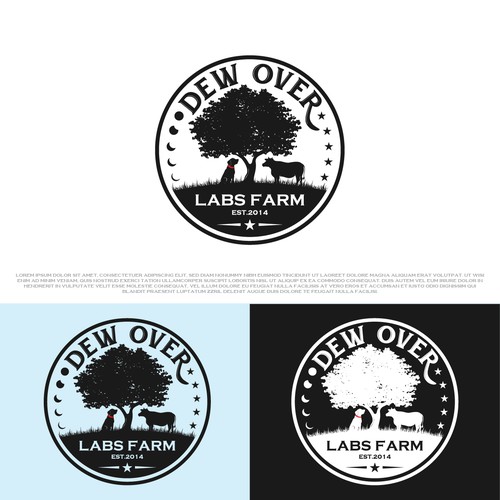 Activity logo with the title 'Dew Over Labs Farm'