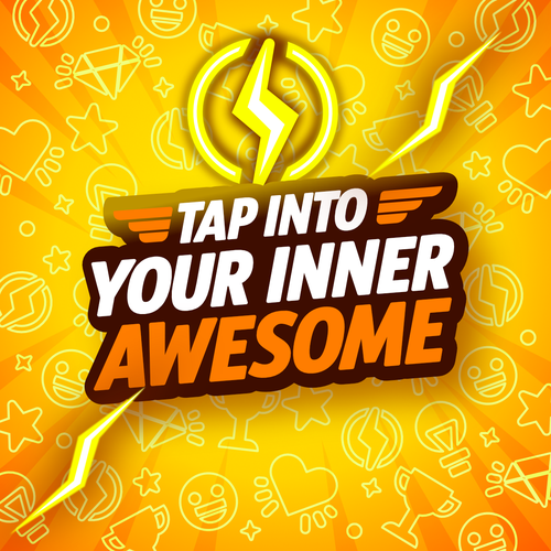 Background illustration with the title 'Dynamic and vibrant background design'