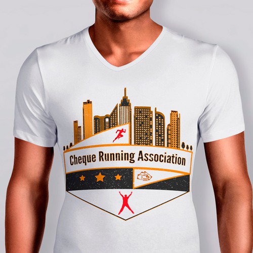 Urban t-shirt with the title 'Urban V-Neck/T-Shirt Design'