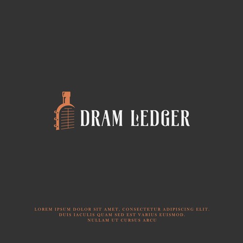 Bourbon logo with the title 'DRAM LEDGER LOGO'
