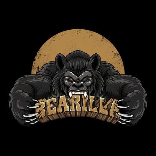 Digital illustration with the title 'bearilla'