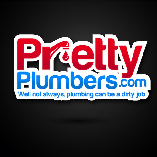 Plumbing logo with the title 'Pretty Plumbers'