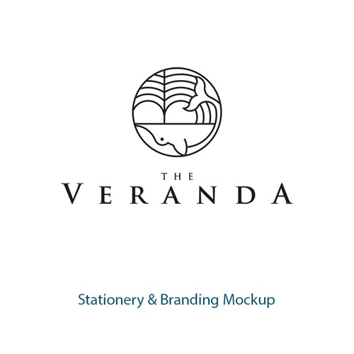 Black and white brand with the title 'The whale spurts'