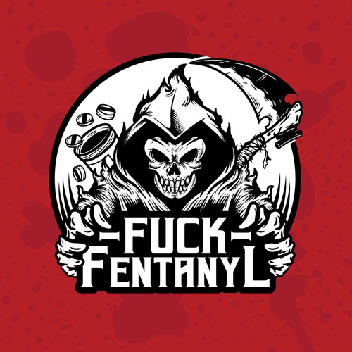 Skeleton logo with the title 'Logo Reaper for Fighting Fentanyl'
