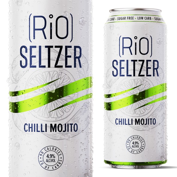 Drink design with the title 'RiO Seltzer | Refreshing Drink Design'