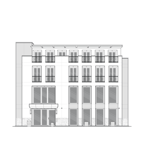 Blueprint design with the title 'Office Drawing'