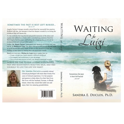 Summer book cover with the title 'Waiting for Luigi'