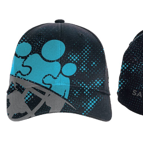 Cap design with the title 'Cap design concept for Saving Brothers'