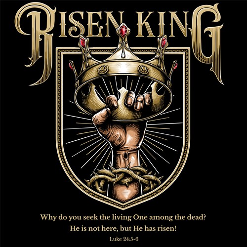 King design with the title 'The Conquering King'