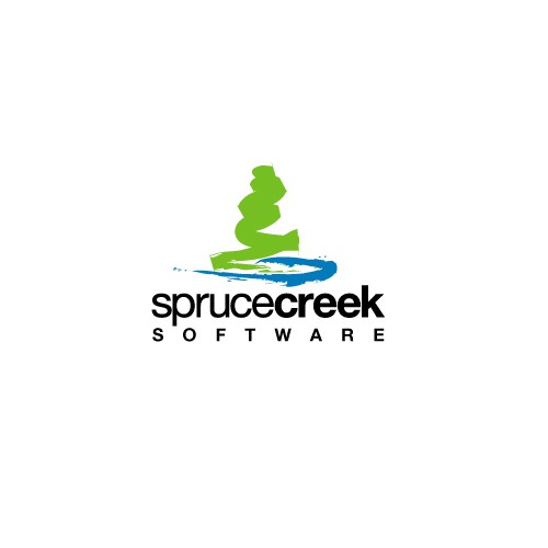 Creek logo with the title 'Logo concept for Spruce Creek Software. '