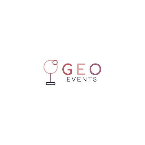 Outline logo with the title 'Cool logo for Event Organizer'