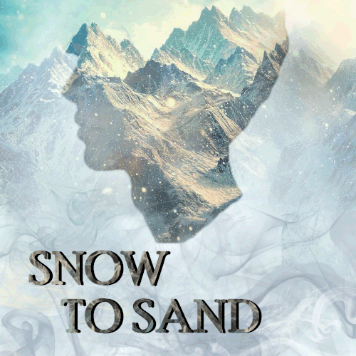 Mountain artwork with the title 'documentary film poster'